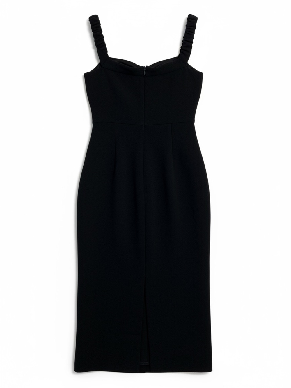 Self-Portrait Diamante Bow Crepe Off-the-Shoulder Midi Dress Women 2 Black - Picture 4 of 10